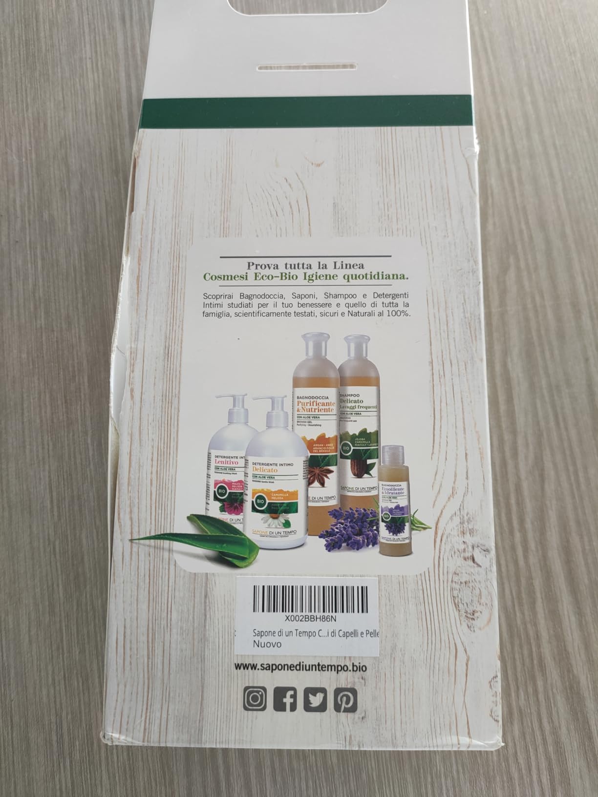 Sapone di un Tempo Docciaschiuma Purificante 500ml nutriente