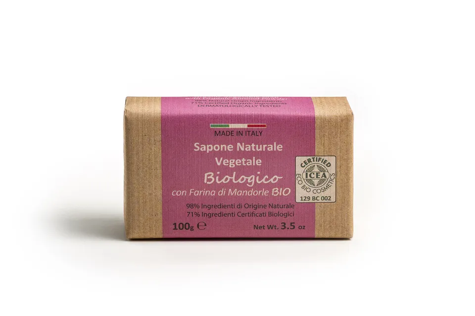 Iteritalia Biologico Mandorla Sapone 100g pelle delicata