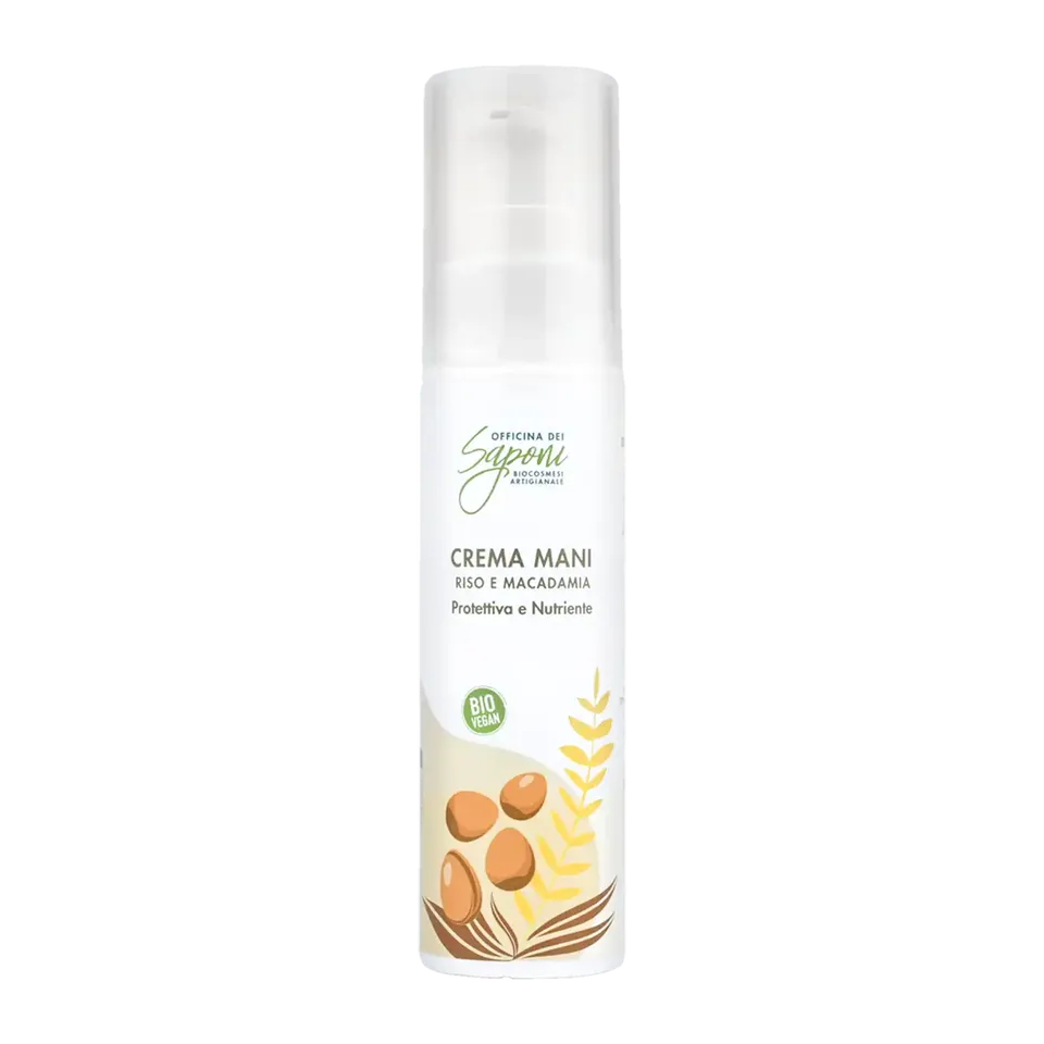 Officina dei Saponi Riso e Macadamia Crema Mani Nutriente