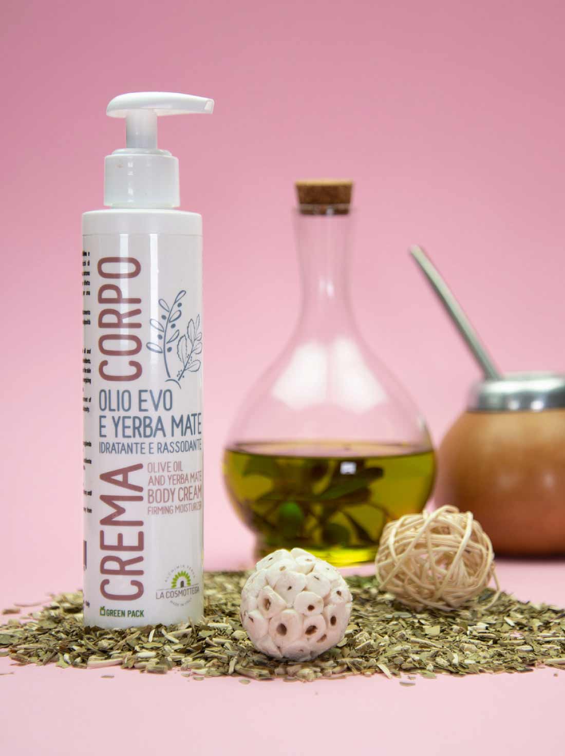 La Cosmottega Crema Corpo Olio Evo Yerba Mate 200 ml tonificante