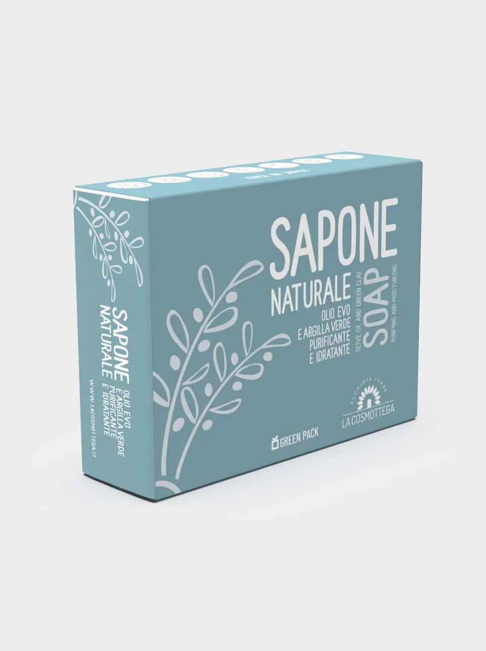 La Cosmottega Olio Evo e Argilla Verde Sapone Solido 120 g