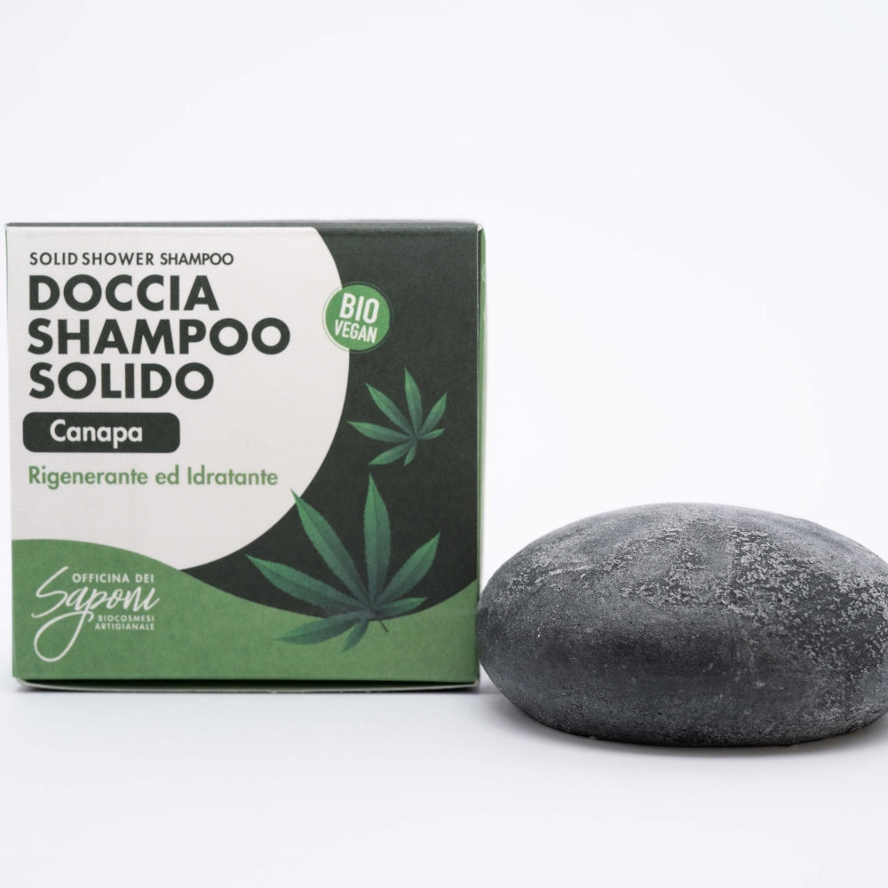 Officina dei Saponi Canapa doccia shampoo solido corpo capelli