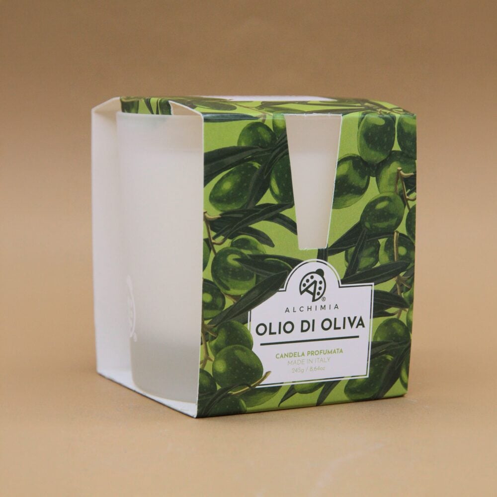 Alchimia Casa candela profumata 245g vetro olio d'oliva