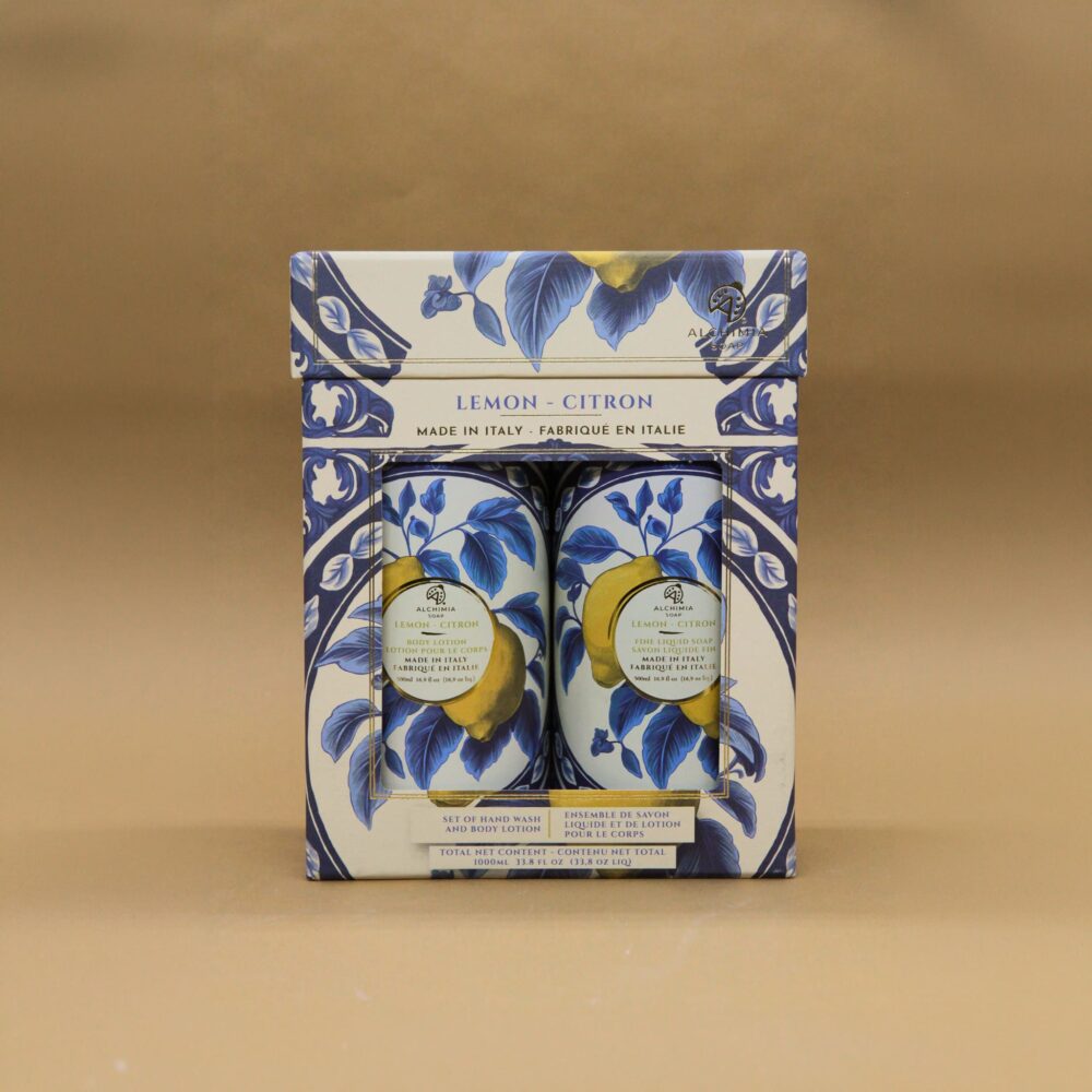 Alchimia Soap Limone Blu cofanetto regalo 2 x 500 ml