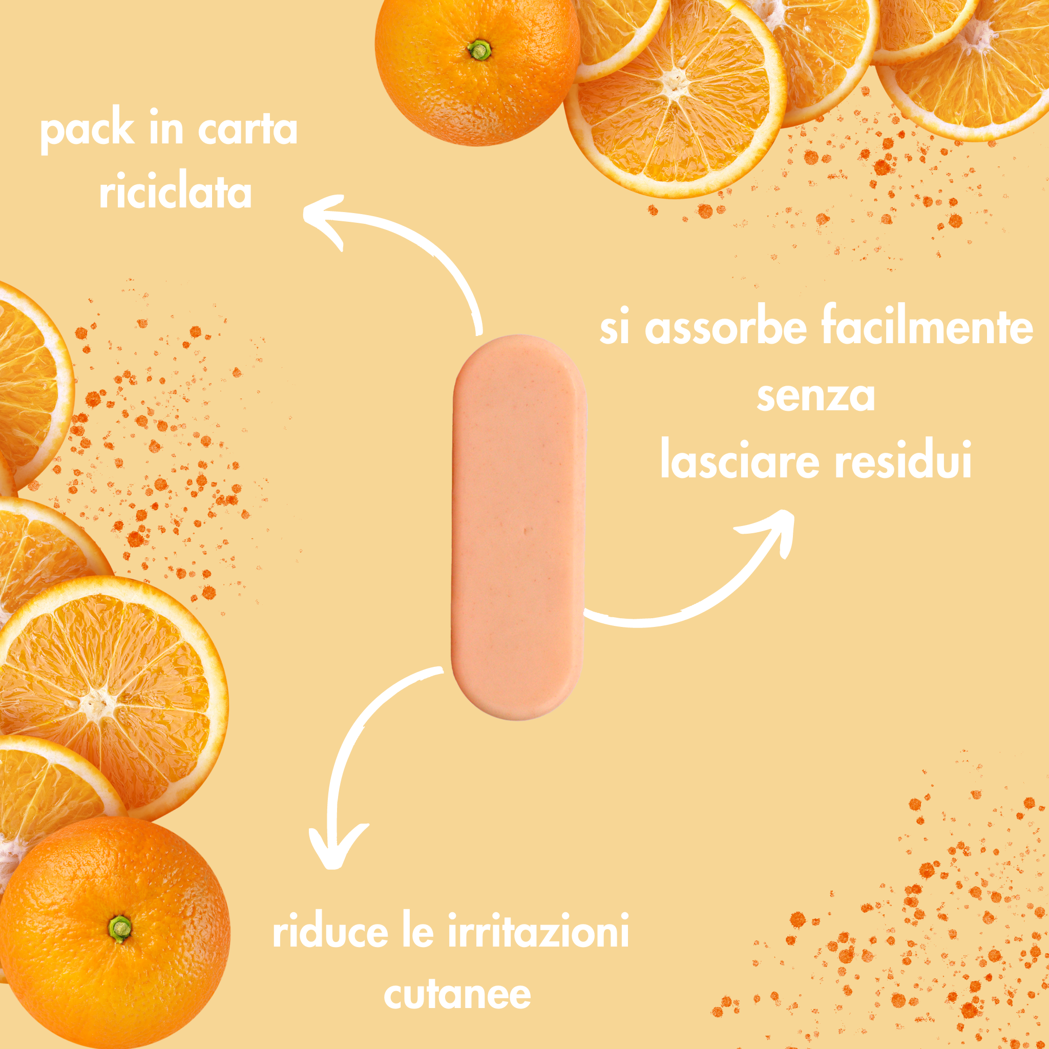 Officina dei Saponi Arancio Pompelmo deodorante solido agrumi