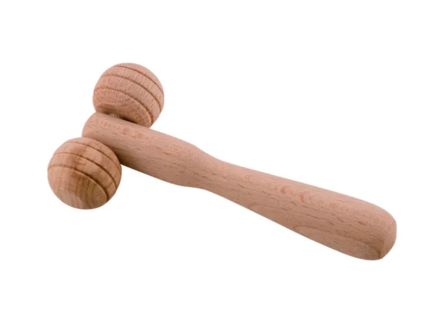 Noire di Hammam Massaggiatore 2 Ruote piccolo legno 12 cm