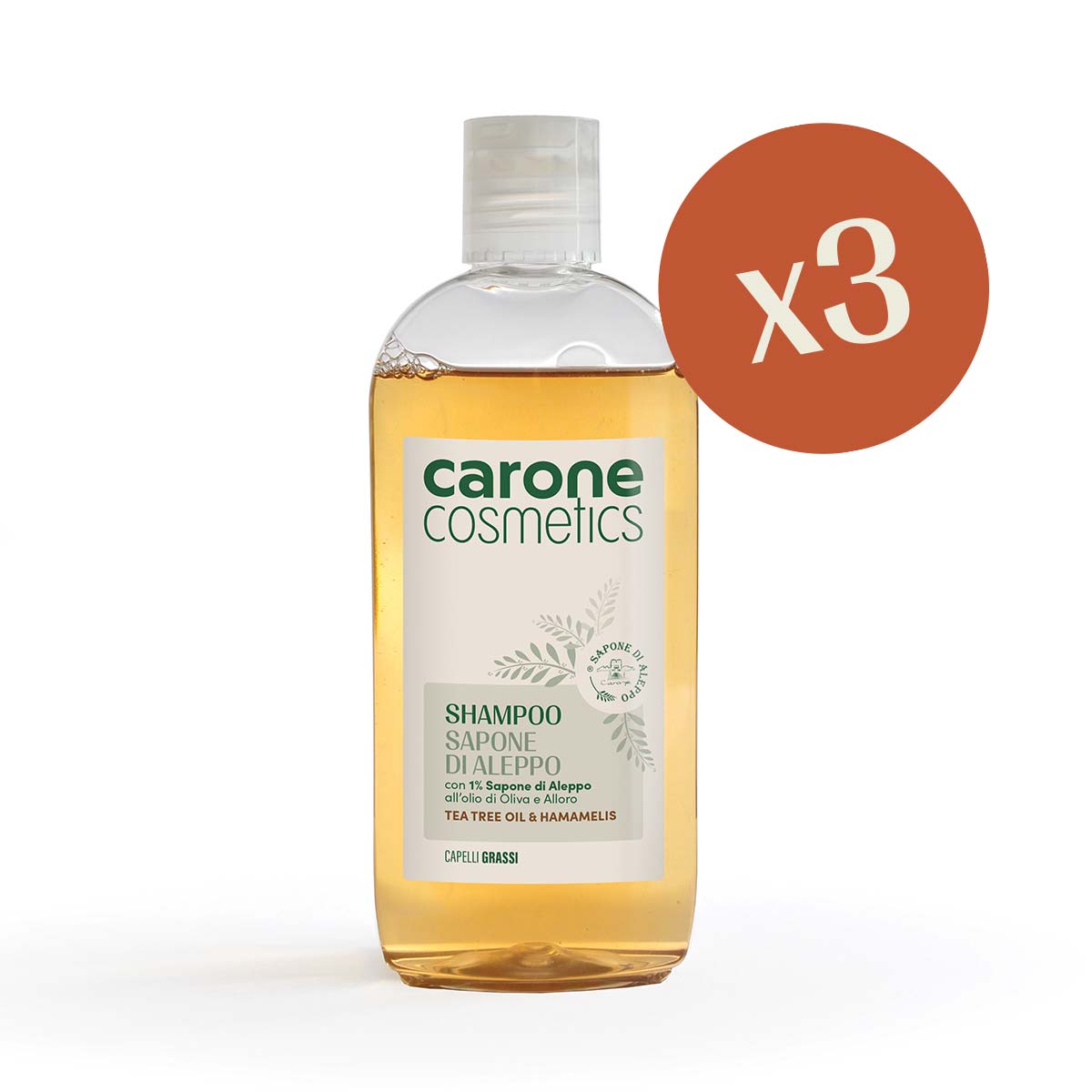 Noire di Hammam Sapone di Aleppo shampoo capelli grassi 3x250 ml