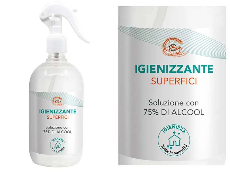 Noire di Hammam Carone Igienizzante Superfici 500 ml