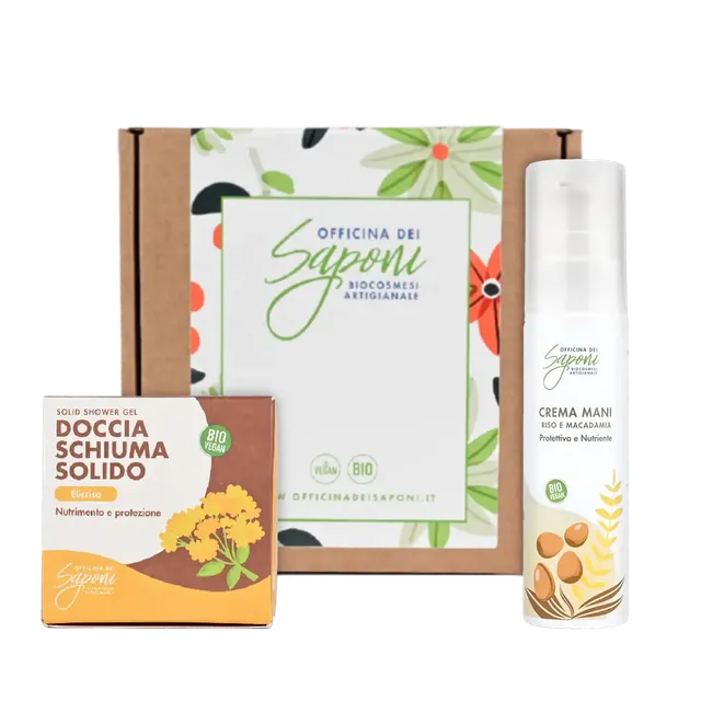Officina dei Saponi Box Regalo Crema Mani Docciaschiuma Solido