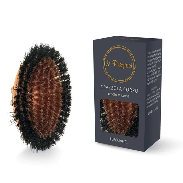 Noire di Hammam I Preziosi spazzola corpo in rame esfoliante