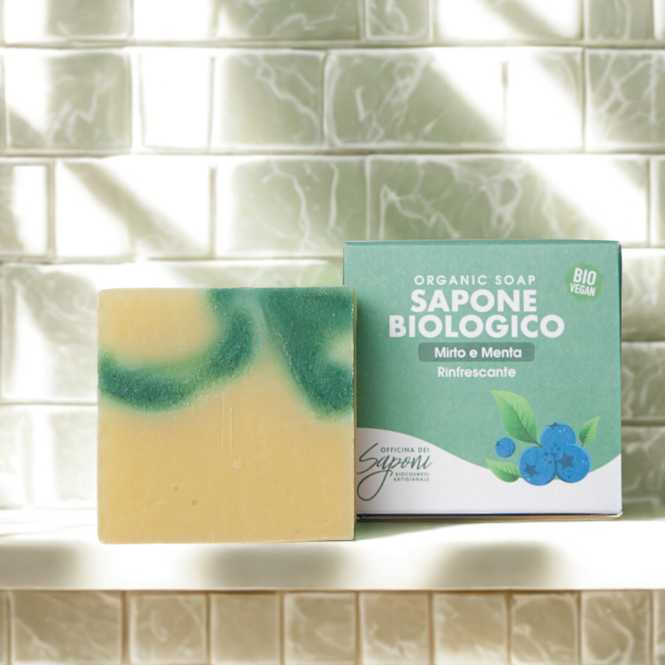 Officina dei Saponi Mirto e Menta Sapone Viso Corpo Tutti Tipi