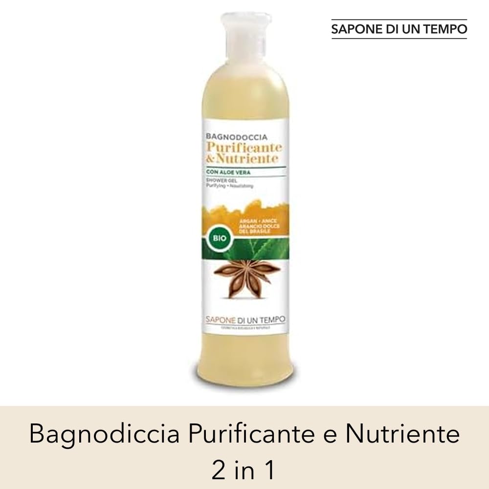 Sapone di un Tempo Docciaschiuma Purificante 500ml nutriente