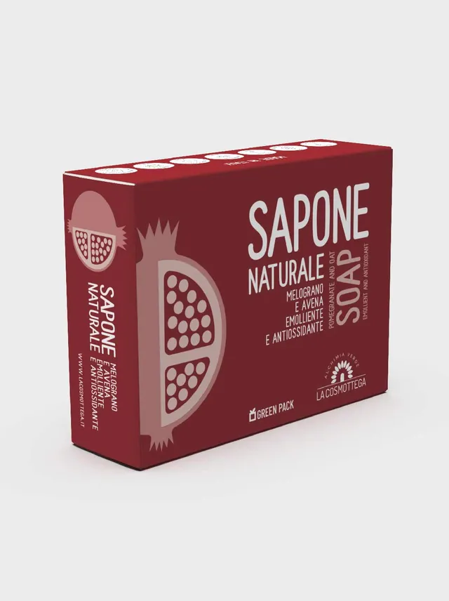 La Cosmottega sapone solido melograno e avena pelli sensibili