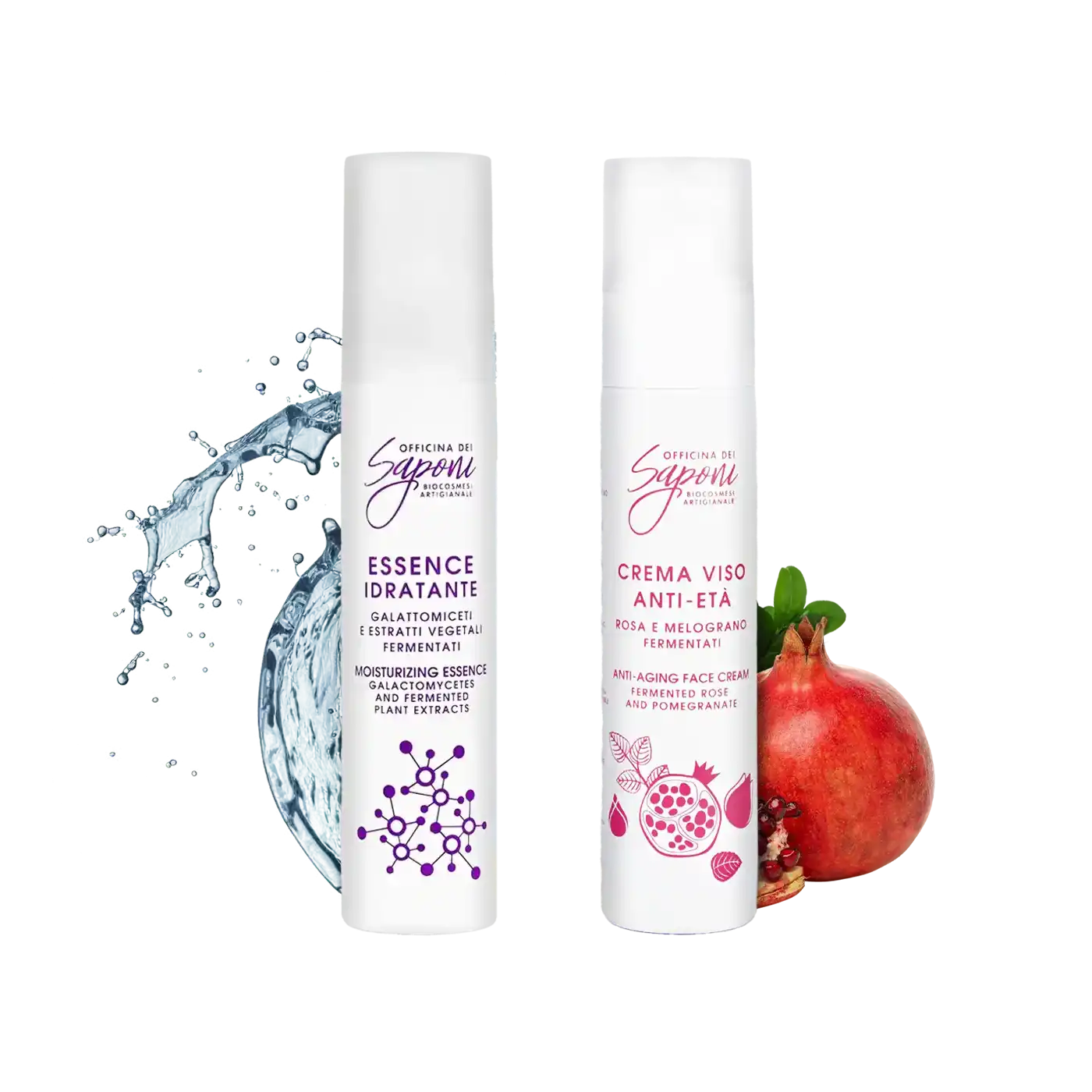 Officina dei Saponi Fermentati Kit Essence e Crema Antietà pelle secca