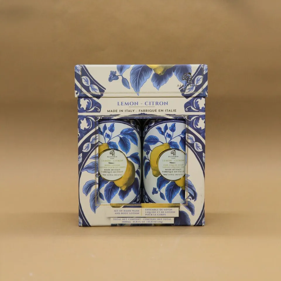 Alchimia Soap Lemon Blu cofanetto 2x500ml agrumato