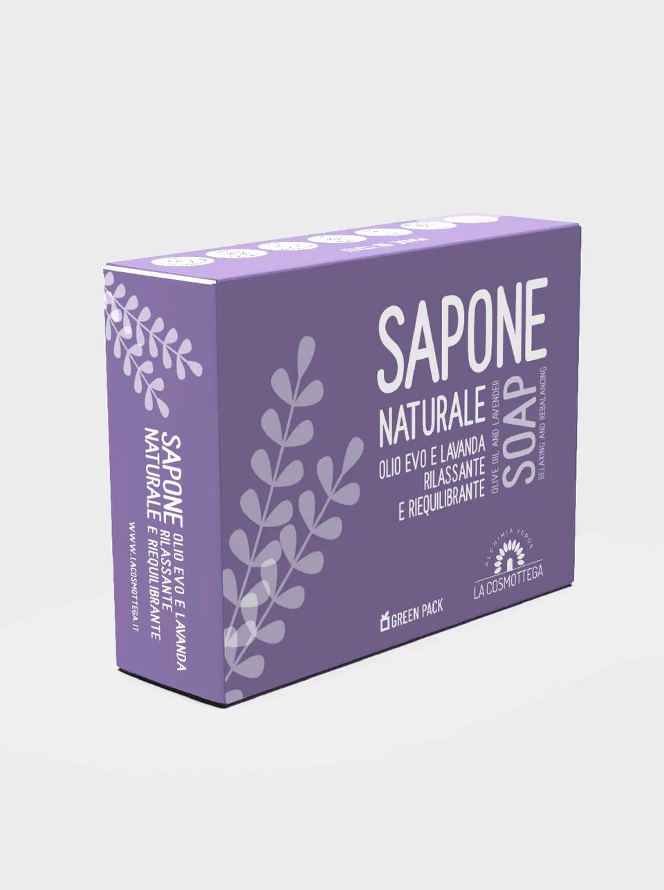 La Cosmottega Sapone Olio Evo e Lavanda 120 g