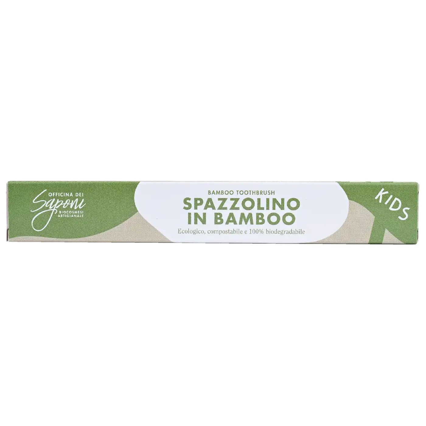 Officina dei Saponi Spazzolino Bambini in Bambù Carbone