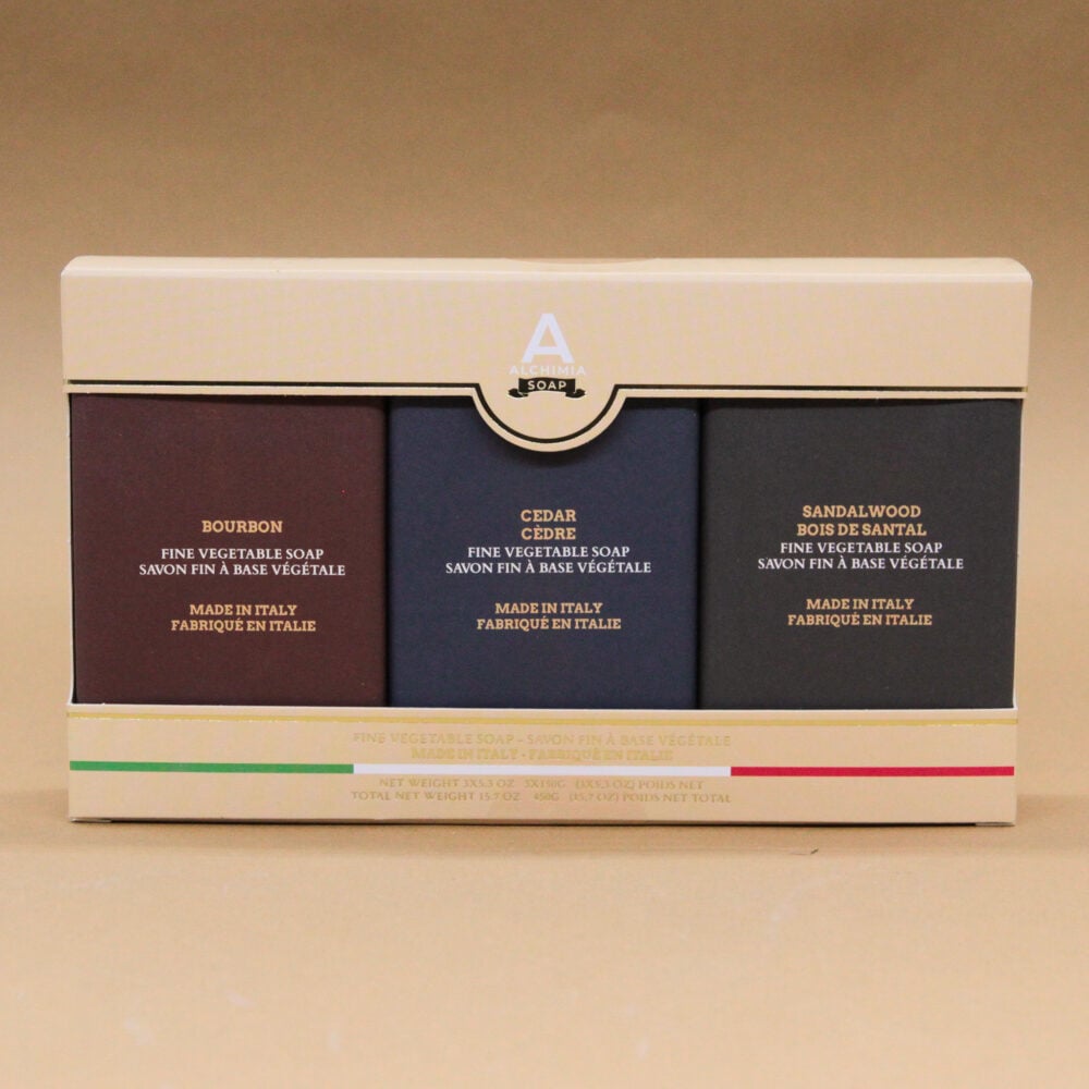 Alchimia Soap Uomo Man saponette 3x150g vegetali