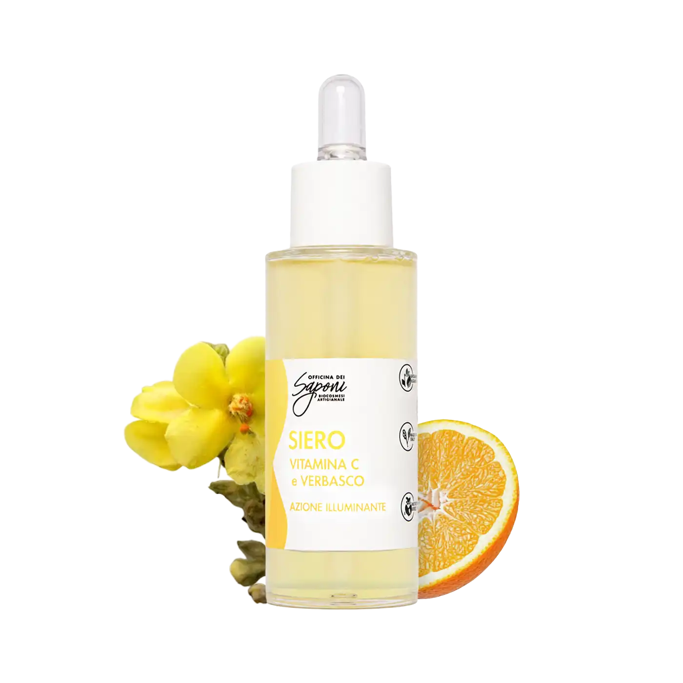 Officina dei Saponi Bifasica Vitamina C Verbasco Siero Viso illuminante