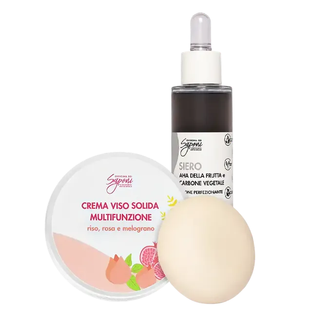 Officina dei Saponi Azione Perfezionante Kit Siero + Crema pori