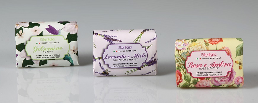 Iteritalia Primavera Saponetta extrafine 125g rosa e ambra