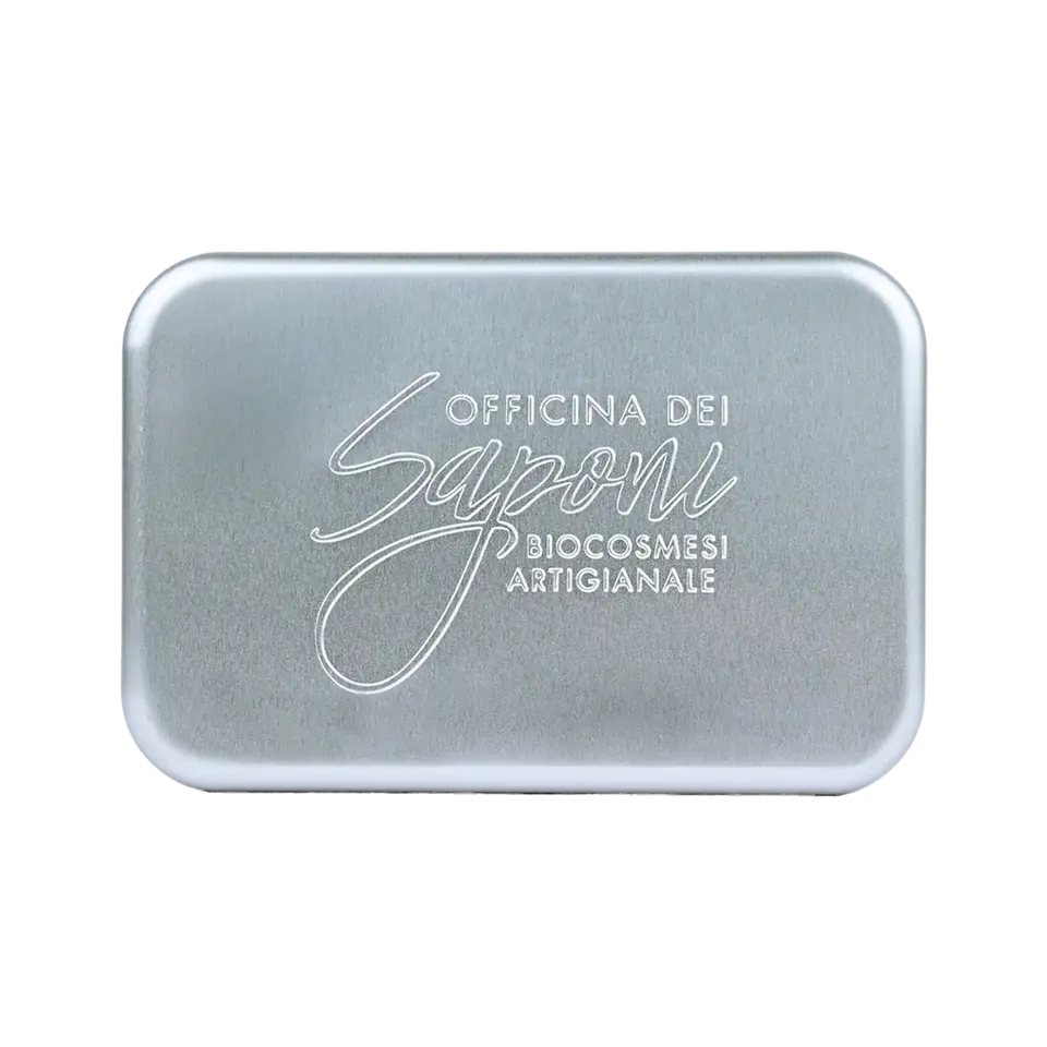 Officina dei Saponi Portasapone Alluminio con Chiusura da Viaggio