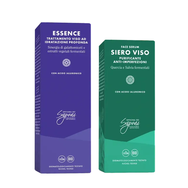 Officina dei Saponi Essence e Siero Purificante Anti-Imperfezioni kit viso