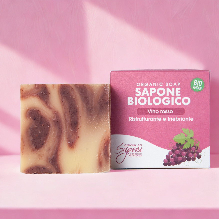 Officina dei Saponi Vino Rosso sapone solido antiossidante