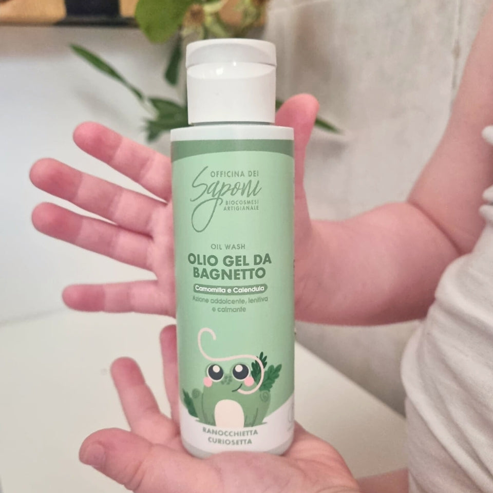 Officina dei Saponi Bimbi olio gel detergente camomilla e calendula
