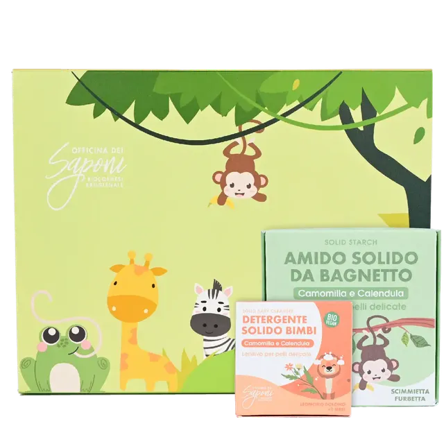 Officina dei Saponi Box Piccole Coccole bimbi camomilla