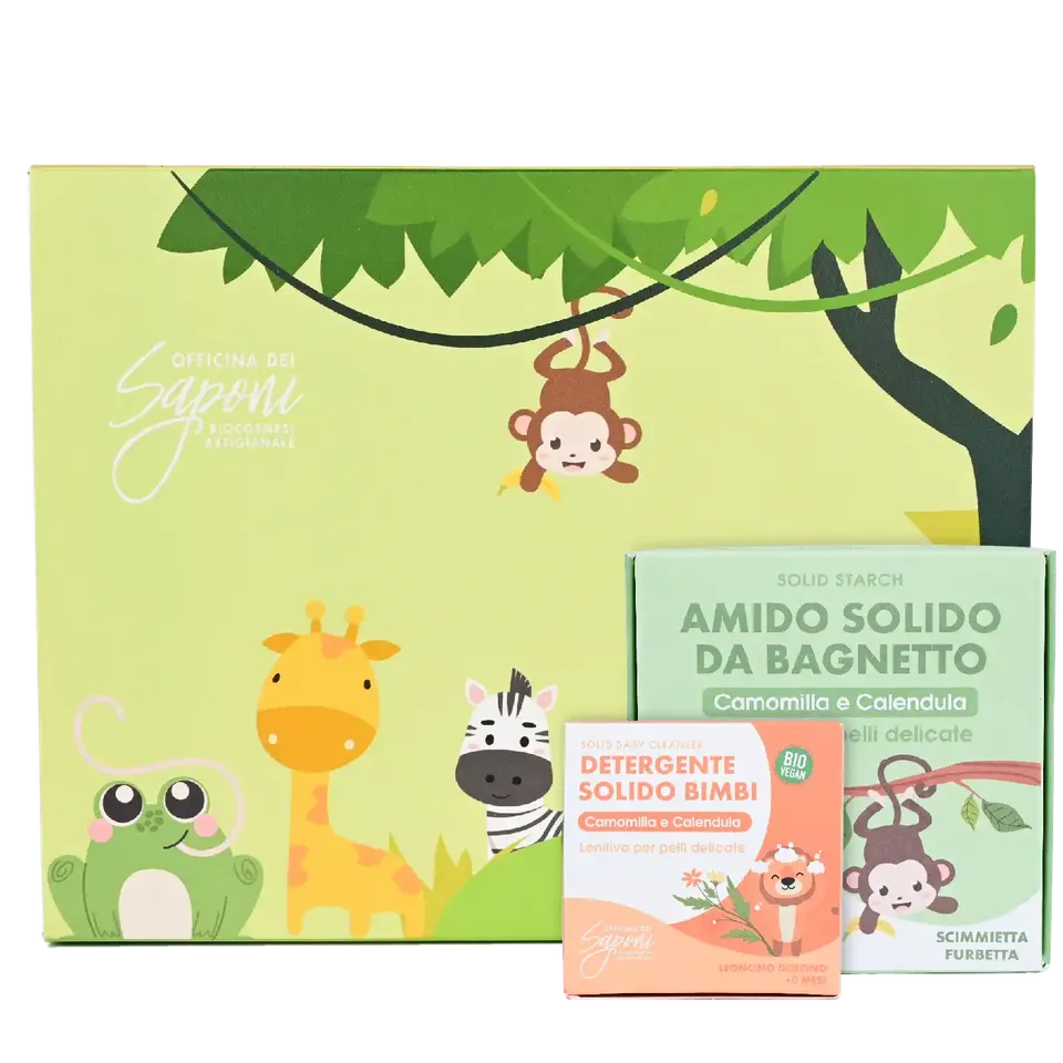 Officina dei Saponi Box Piccole Coccole bimbi camomilla