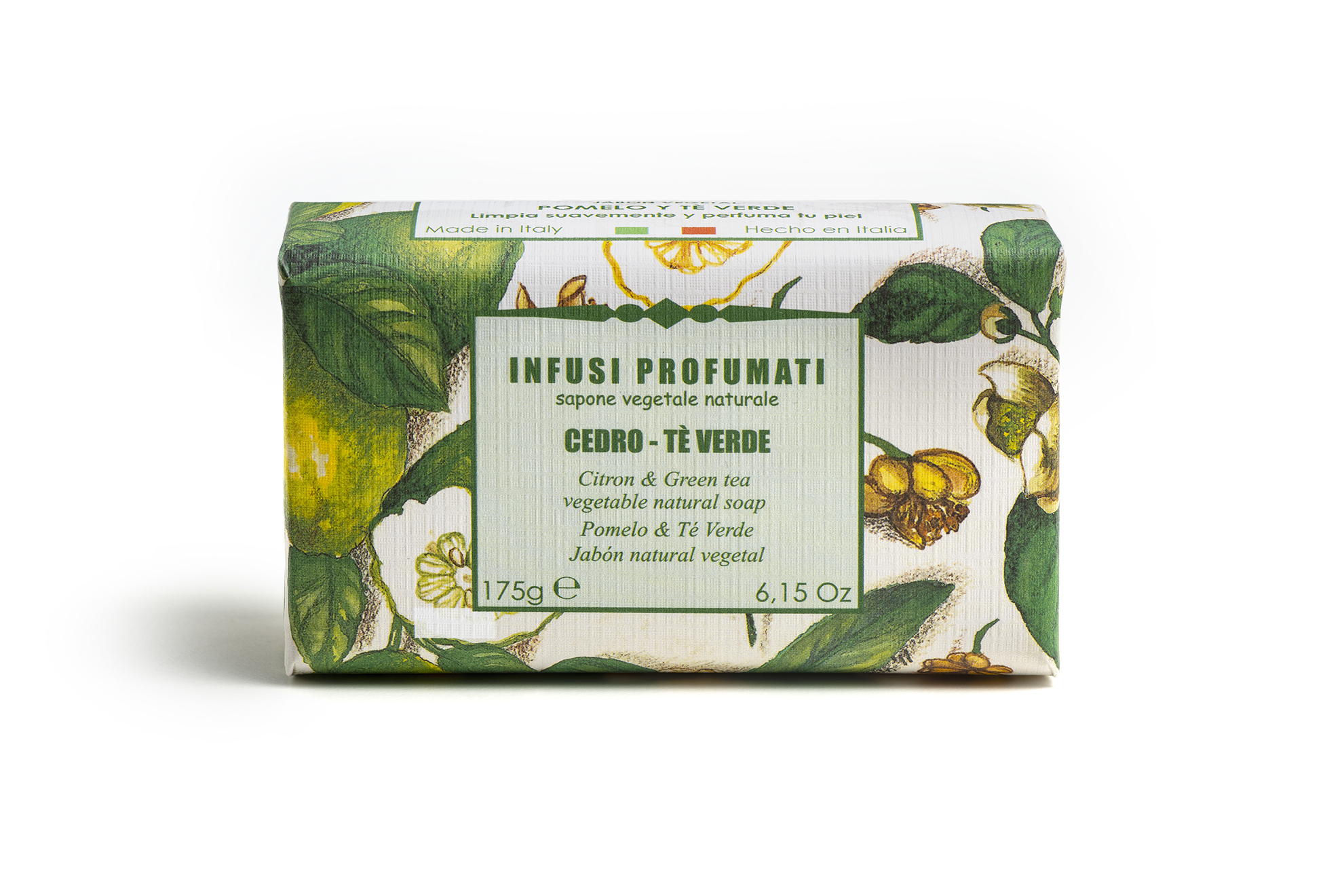 Iteritalia Infusi di Tè 952 Sapone Cedro Tè Verde 175g
