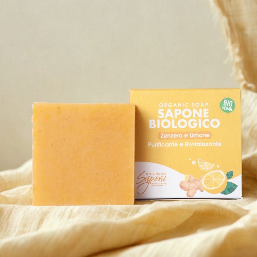 Officina dei Saponi Zenzero e Limone Sapone Viso Corpo Pelle Normale
